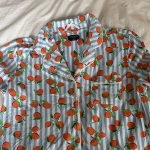 NWOT Kate Spade Orange Print Pajamas